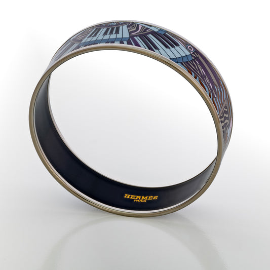 Hermes Bracelet Point D Orgue Bracelet - ESP - 65-17 - Dark Purple New