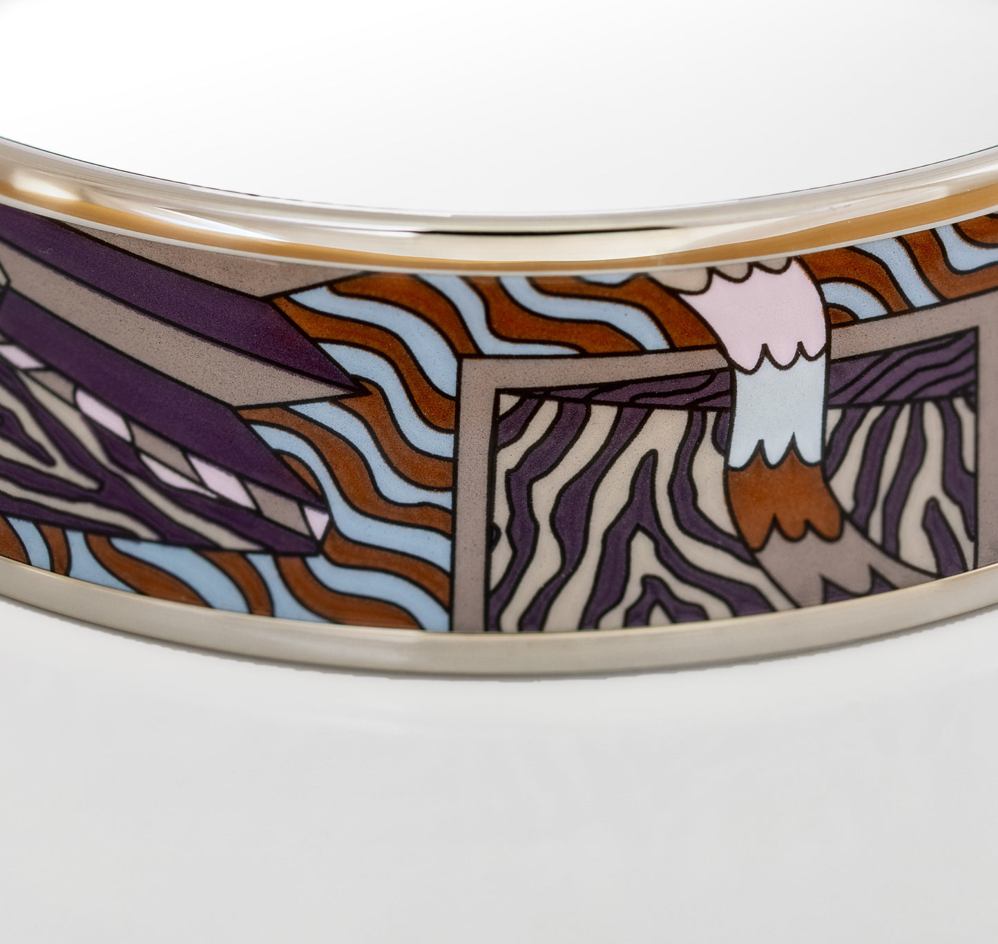 Hermes Bracelet Point D Orgue Bracelet - ESP - 65-17 - Dark Purple New