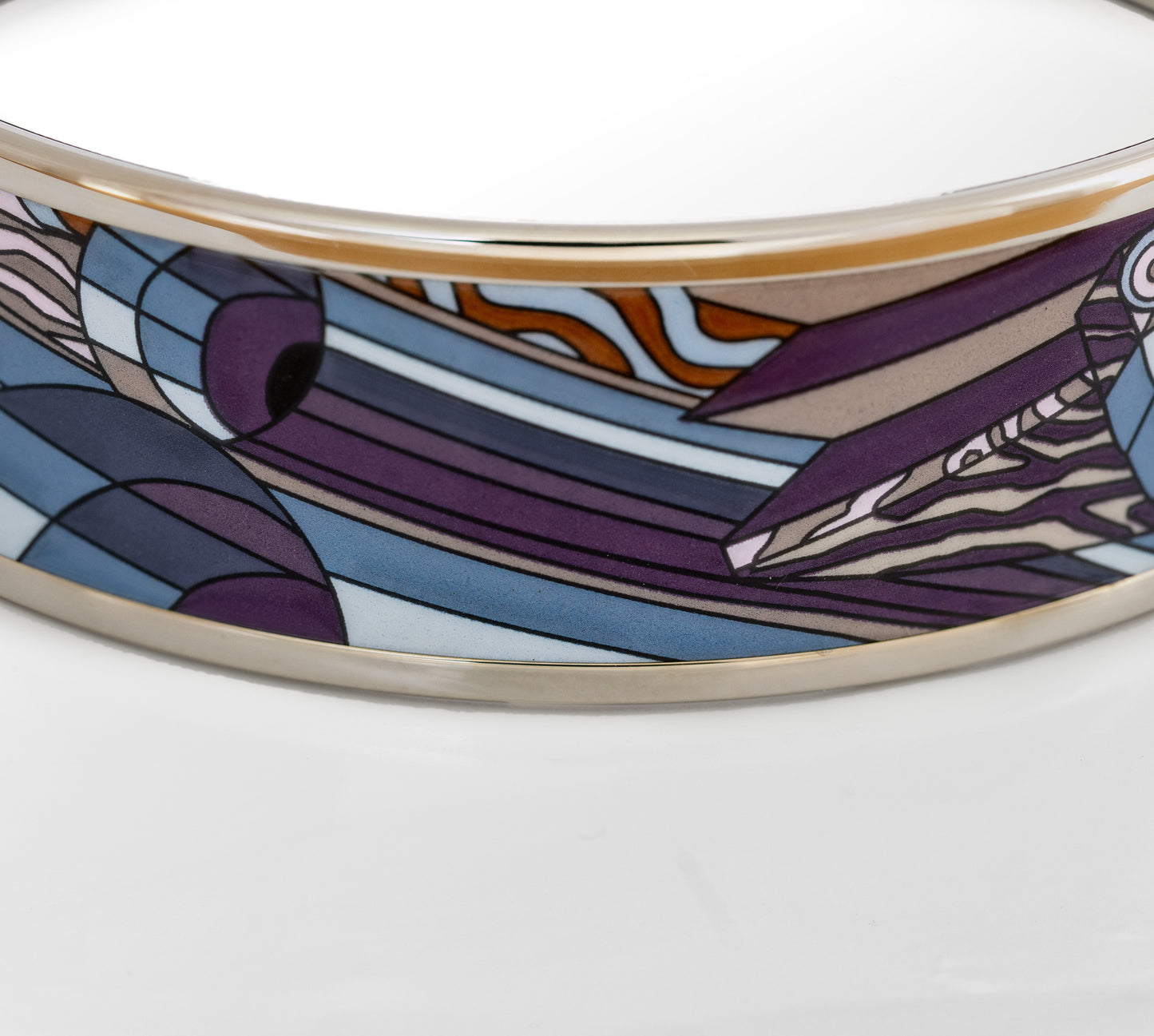 Hermes Bracelet Point D Orgue Bracelet - ESP - 65-17 - Dark Purple New