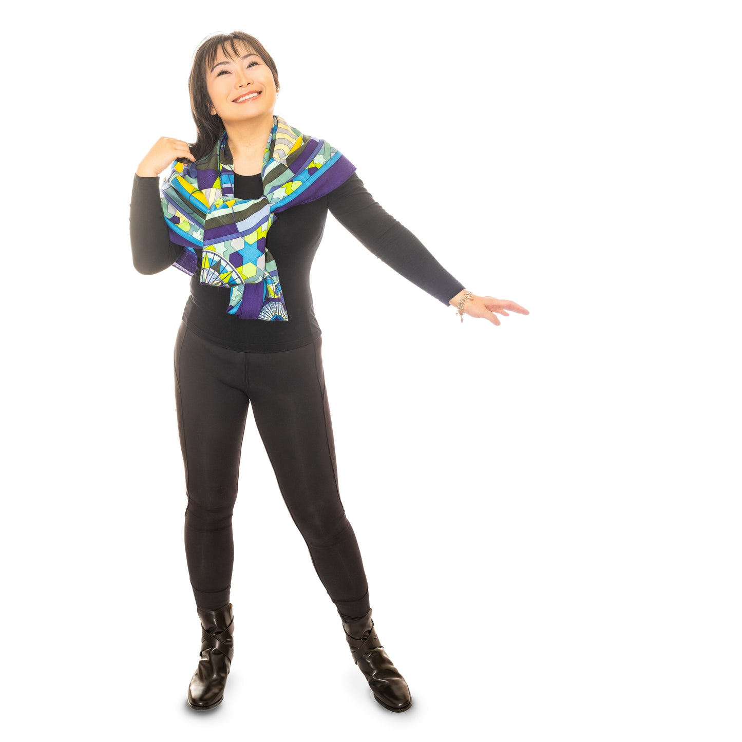 Hermes Rose de Compas - CS140 - Indigo Vert Jaune - NEW