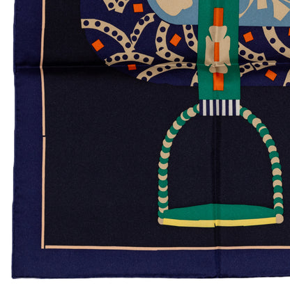 Silla de Gaucho - Marine Bleu Noir Orange - New - 2604231623