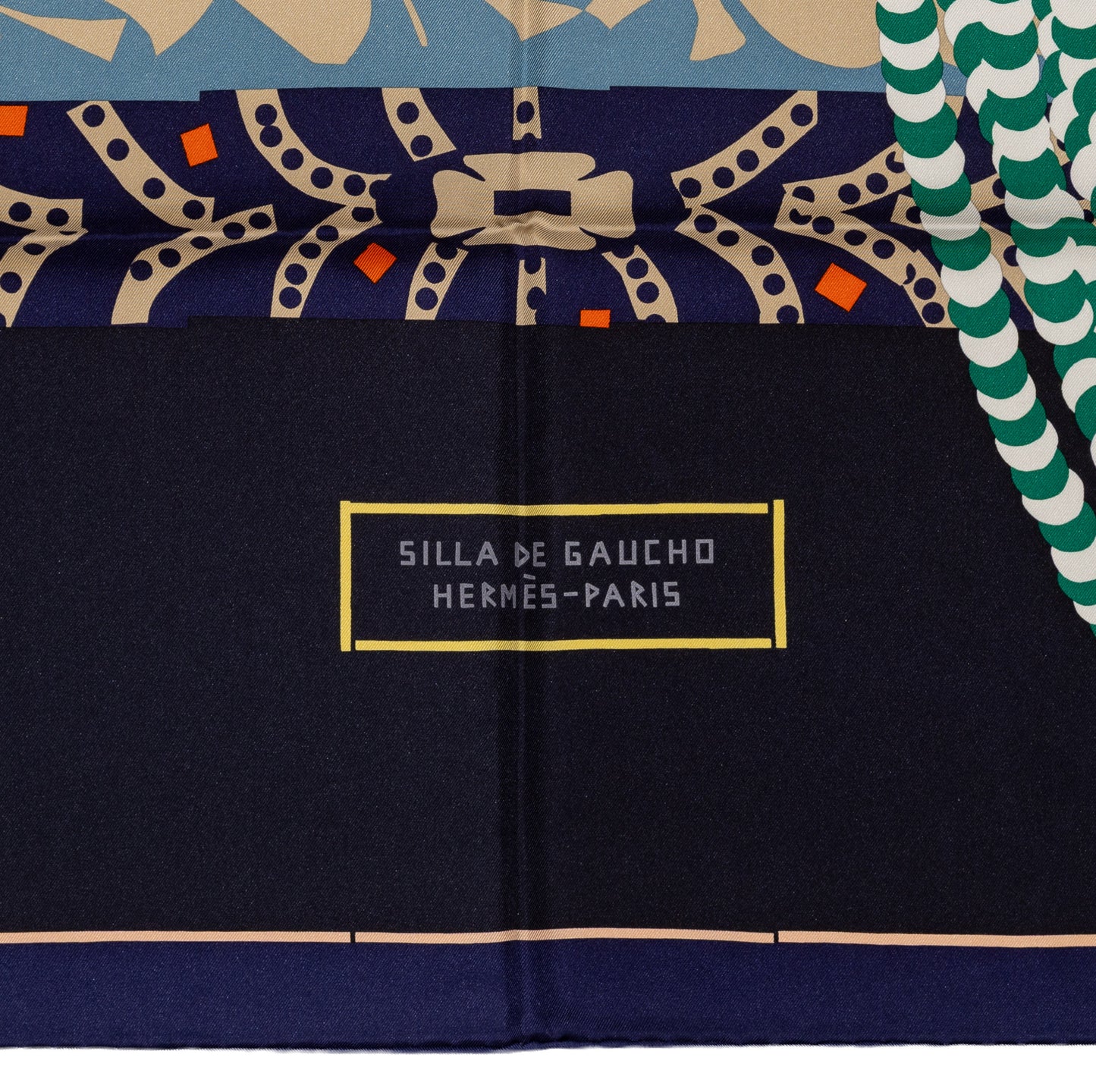 Silla de Gaucho - Marine Bleu Noir Orange - New - 2604231623