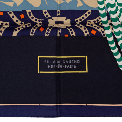Silla de Gaucho - Marine Bleu Noir Orange - New - 2604231623