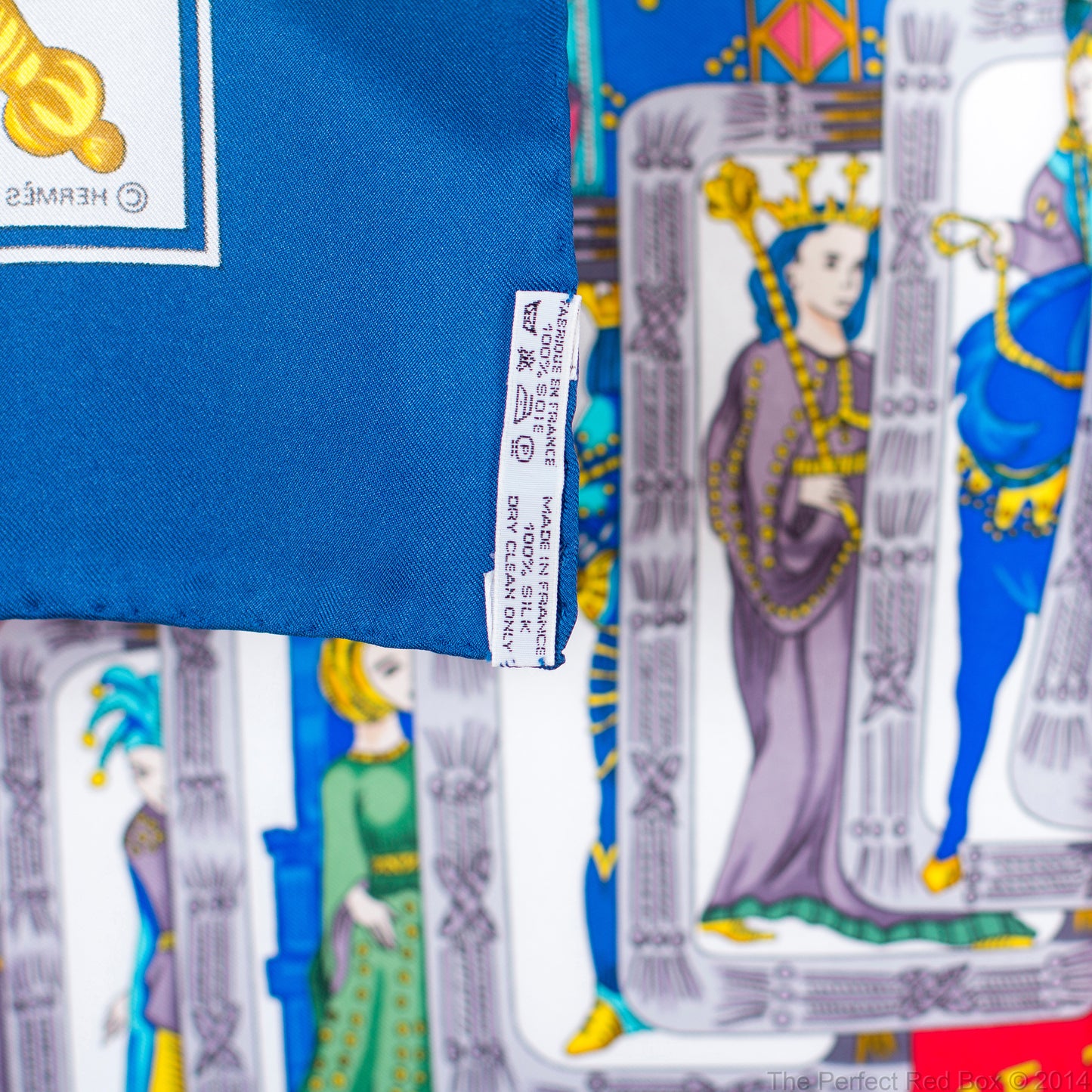 Hermes Silk Scarf Tarot – Blue Red Multicolor – EXCWCT – 1405302316