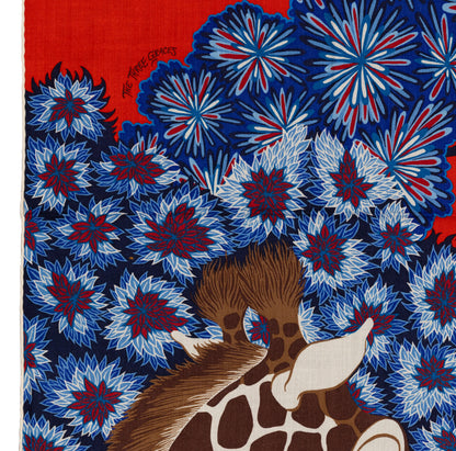 Hermès Shawl The Three Graces - CS140 - Rouge Bleu Marron - NWST - 2604131912