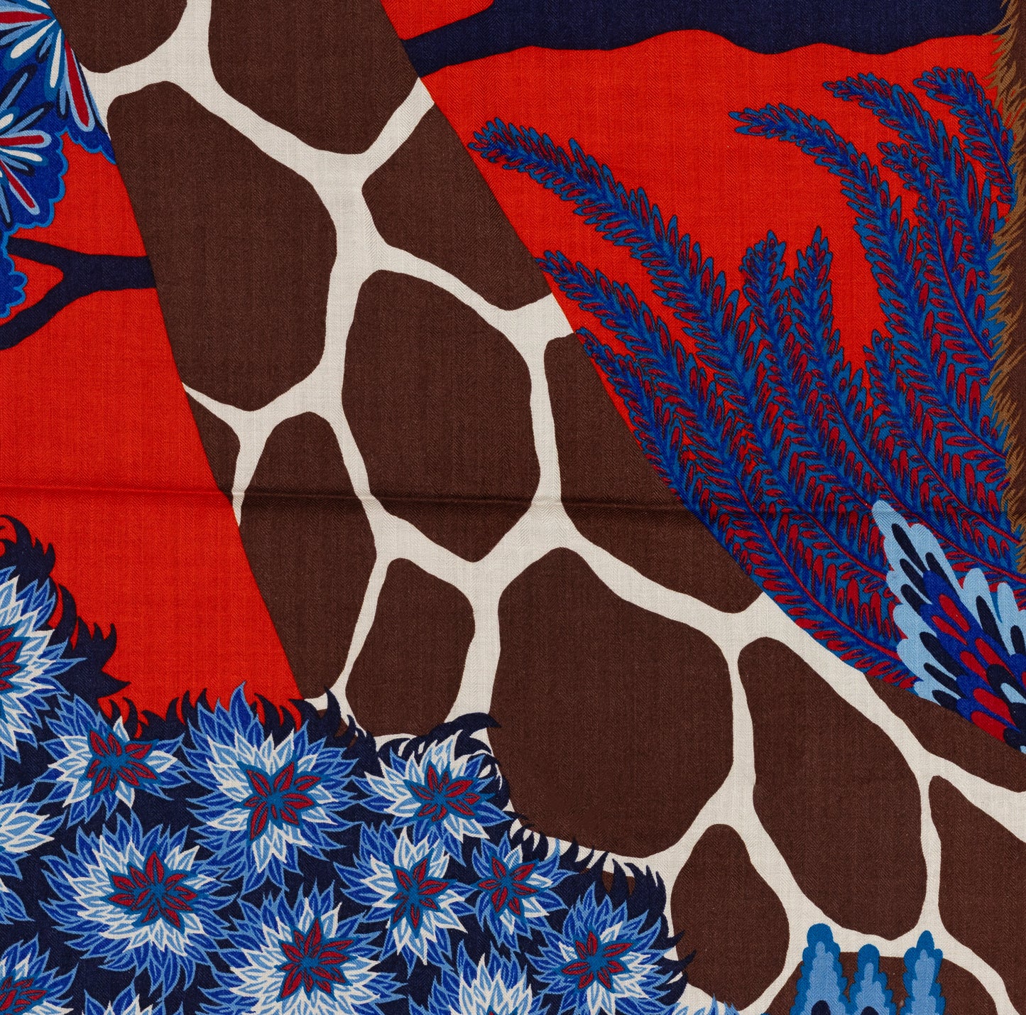 Hermès Shawl The Three Graces - CS140 - Rouge Bleu Marron - NWST - 2604131912