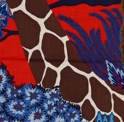 Hermès Shawl The Three Graces - CS140 - Rouge Bleu Marron - NWST - 2604131912