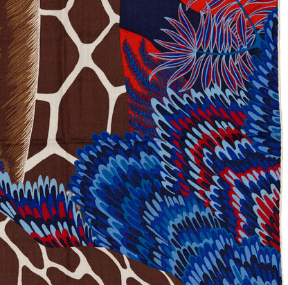Hermès Shawl The Three Graces - CS140 - Rouge Bleu Marron - NWST - 2604131912
