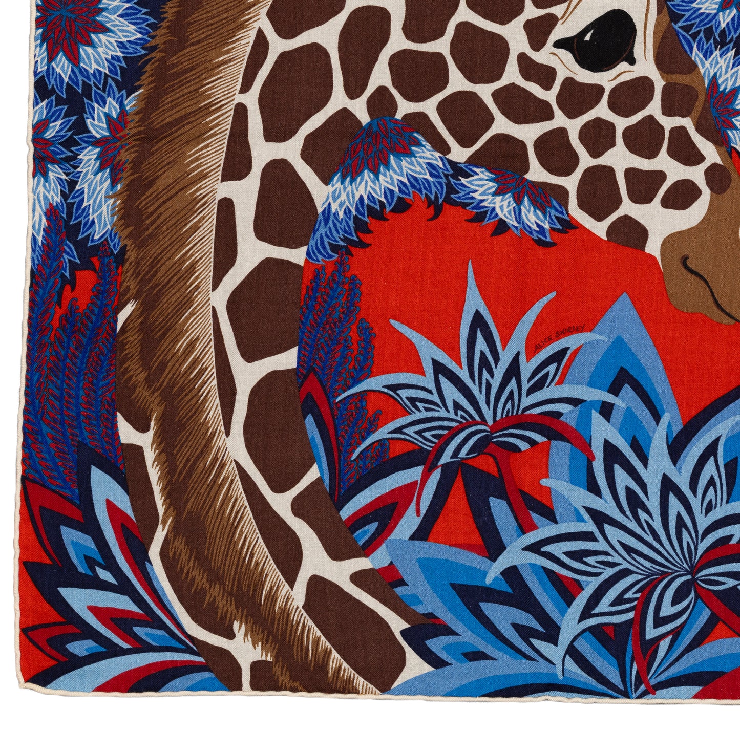 Hermès Shawl The Three Graces - CS140 - Rouge Bleu Marron - NWST - 2604131912
