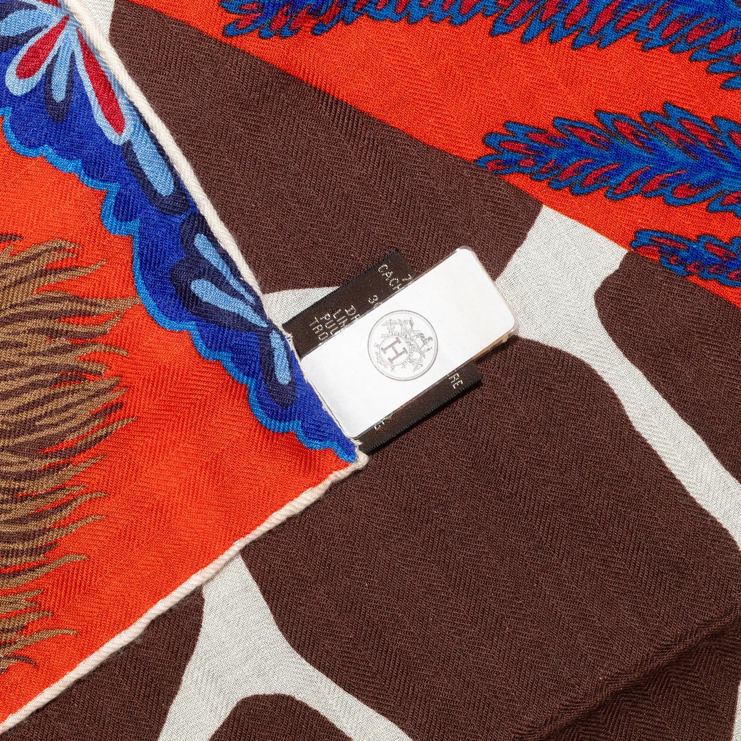 Hermès Shawl The Three Graces - CS140 - Rouge Bleu Marron - NWST - 2604131912