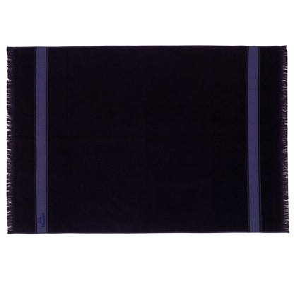 Hermes Towel Bath - Fringes - Black - 100% Cotton - 95x144cm - NWCTS - 2508211516