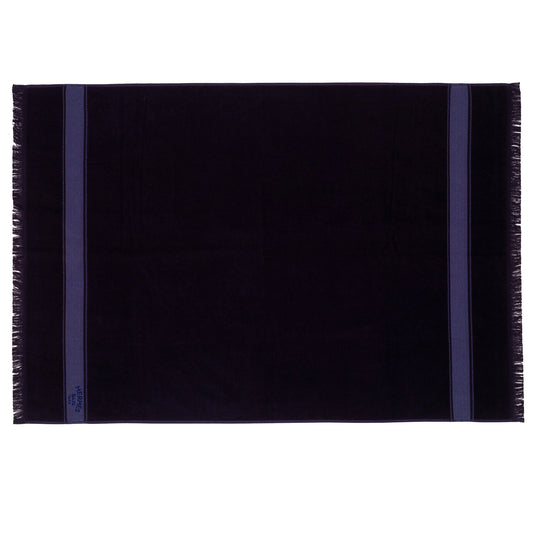 Hermes Towel Bath - Fringes - Black - 100% Cotton - 95x144cm - NWCTS - 2508211516