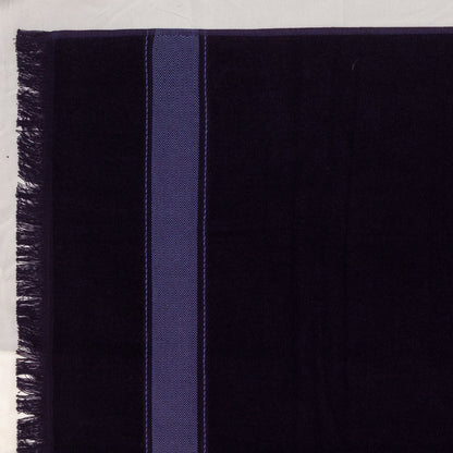 Hermes Towel Bath - Fringes - Black - 100% Cotton - 95x144cm - NWCTS - 2508211516