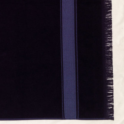 Hermes Towel Bath - Fringes - Black - 100% Cotton - 95x144cm - NWCTS - 2508211516