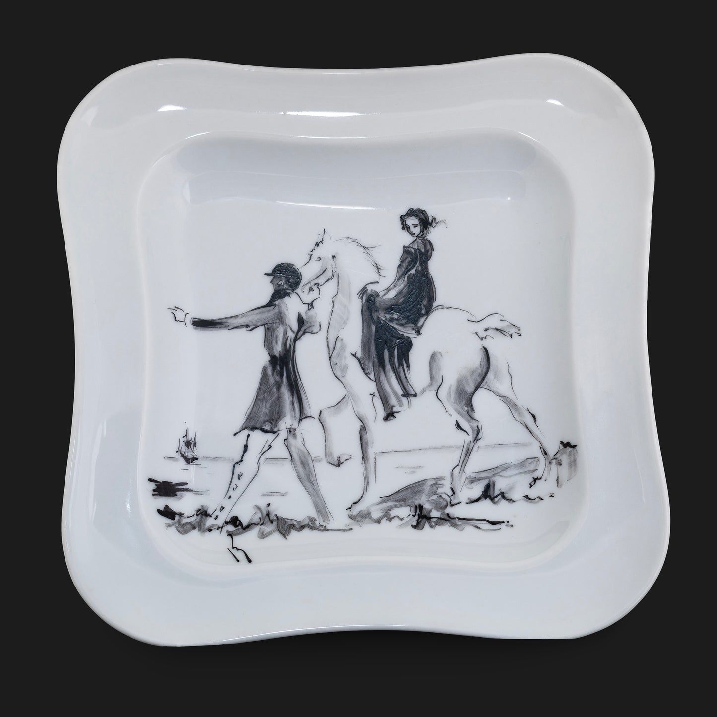 Hermes Vide Poche Promenade - Porcelain Extra Rare Limited Edition - 2412281533