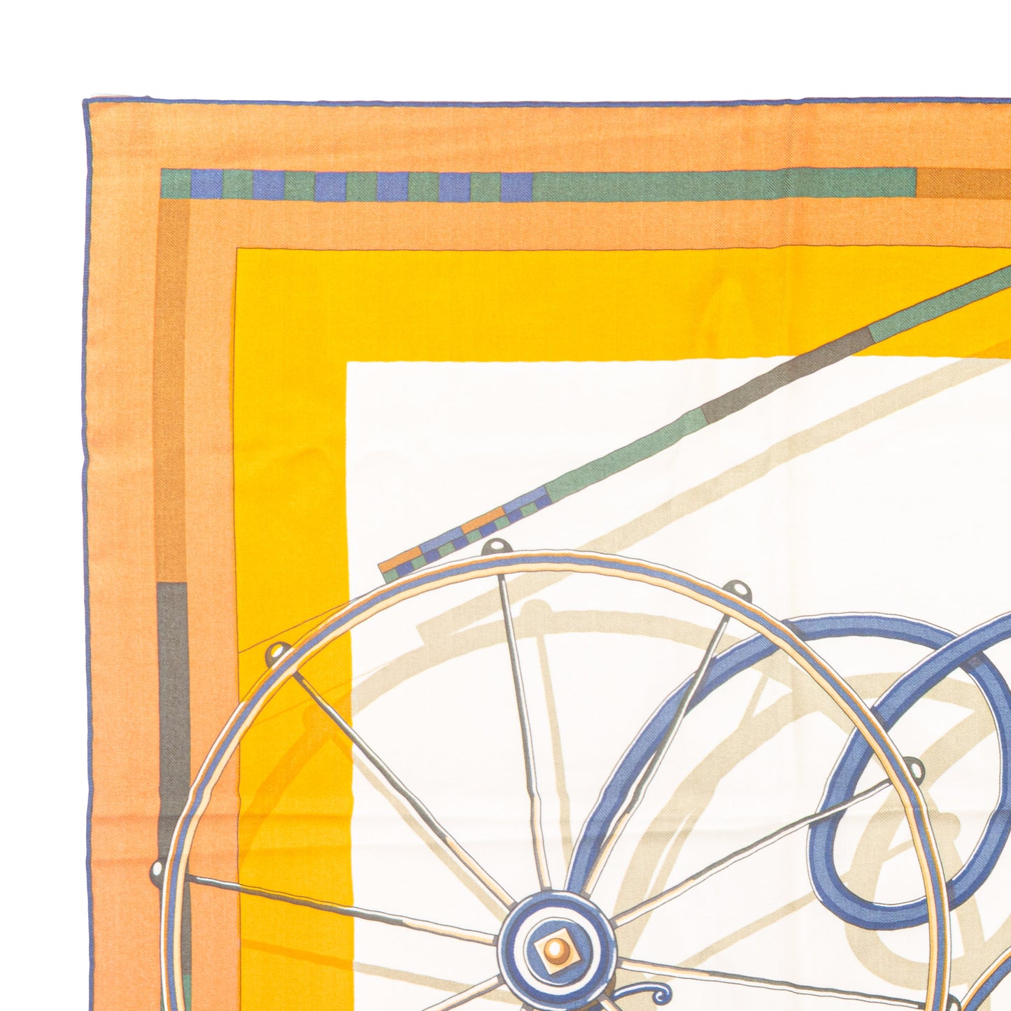 Hermès Shawl Voitures en Equilibre - CS140 - Terracotta Mangue - NWST - 2511041840