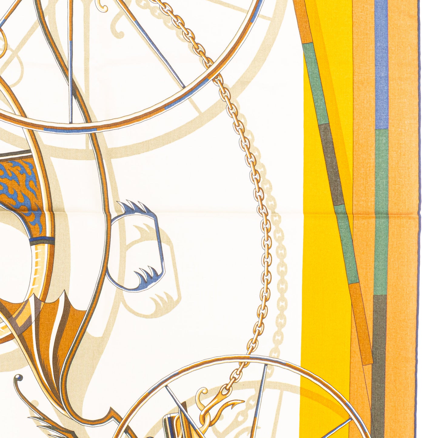 Hermès Shawl Voitures en Equilibre - CS140 - Terracotta Mangue - NWST - 2511041840