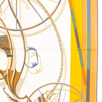 Hermès Shawl Voitures en Equilibre - CS140 - Terracotta Mangue - NWST - 2511041840