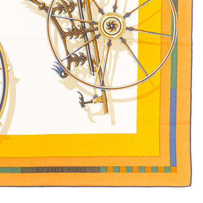 Hermès Shawl Voitures en Equilibre - CS140 - Terracotta Mangue - NWST - 2511041840
