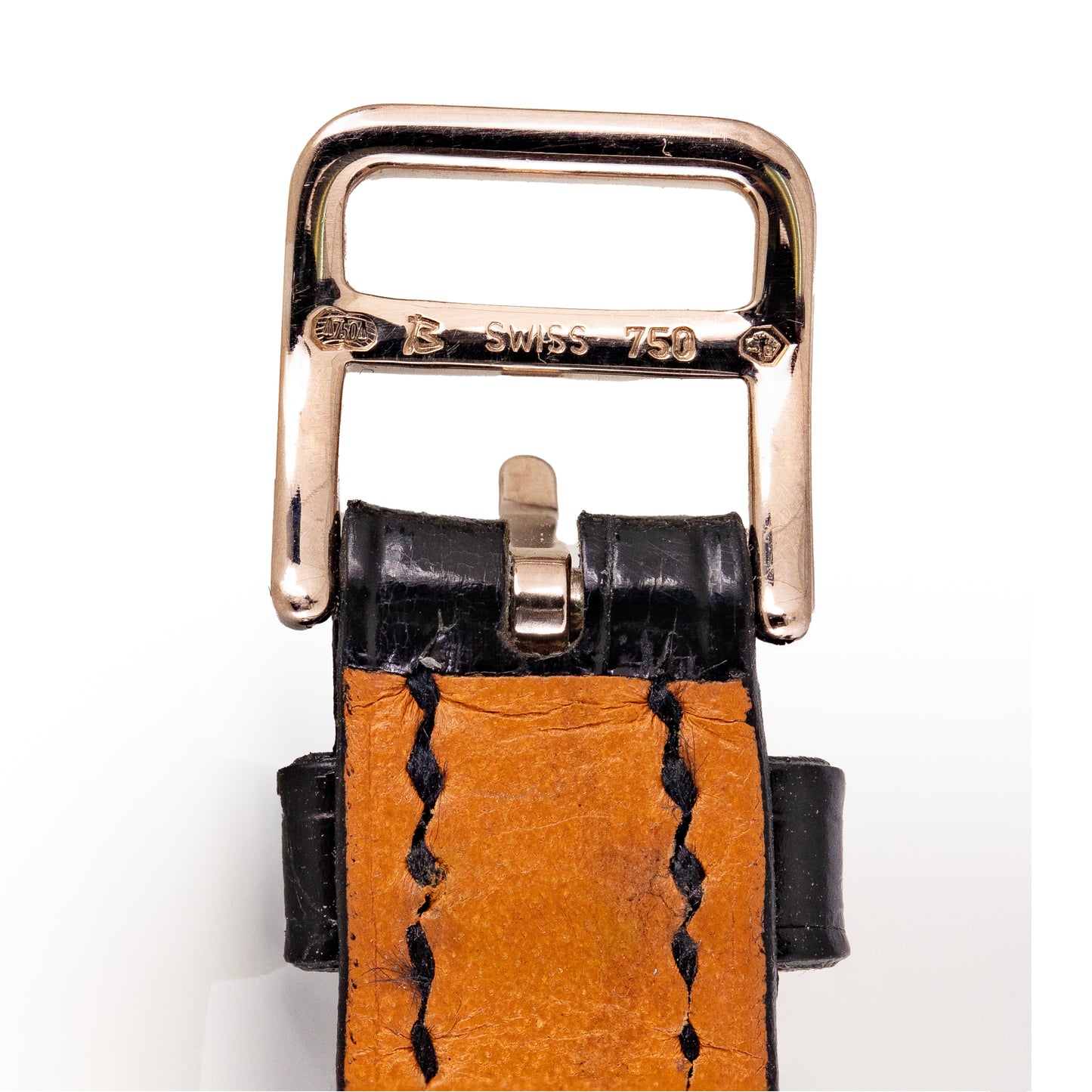 Hermes Watch Heure MINI Lady Gold 950 - Diamonds - Croco NWOTS - 2401141423
