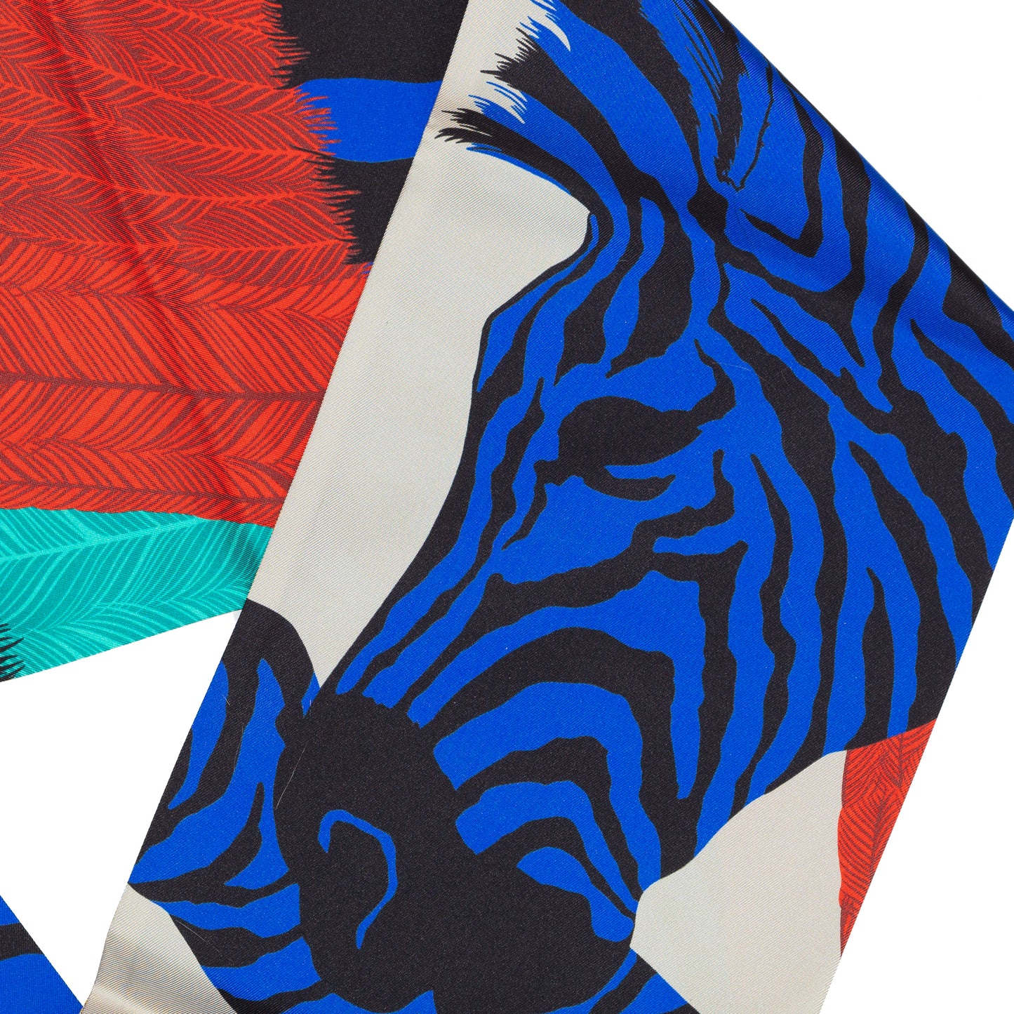 Hermes Zebra Pagasus Maxi Twilly - Cobalt Bleu red - NWCT - 2406011647