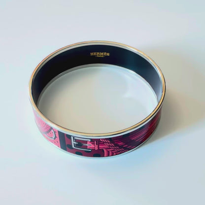 BRACELET - Clic Clac a Pois - ESP - Kaki Rouge Acajou - 70-16mm NWOTS - 2311191829