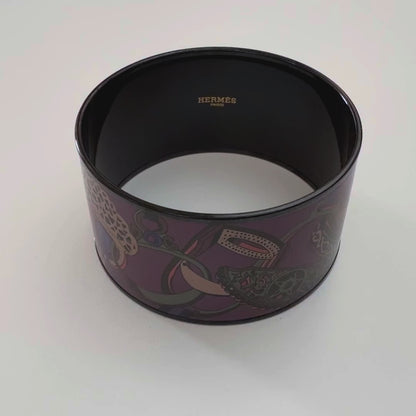 Hermes BRACELET - Concours D Etriers - PVD - Purple Wine - 70-38mm NWOTS - 2312092150