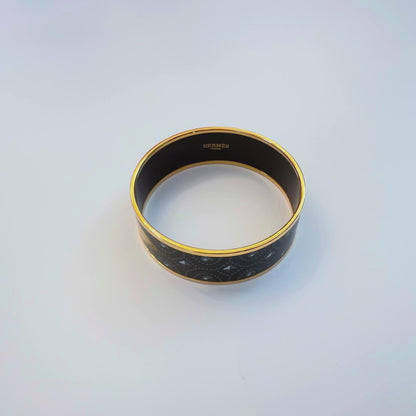 Hermes Bracelet Colliers de Chiens - EGP - 65-20mm Black Grey Yellow - NWOTS - 2311191805