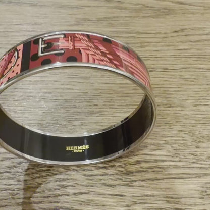 BRACELET - Clic Clac a Pois - ESP - Kaki Rouge Acajou - 70-16mm NWOTS - 2311191829