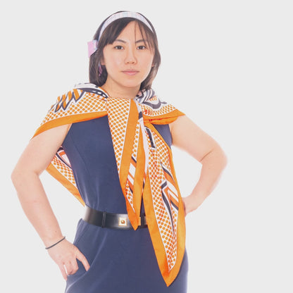 Pegase Pop Silk Summer Twill 140cm - Orange Rose Bleu Claire - MWOCTS - 2606131628